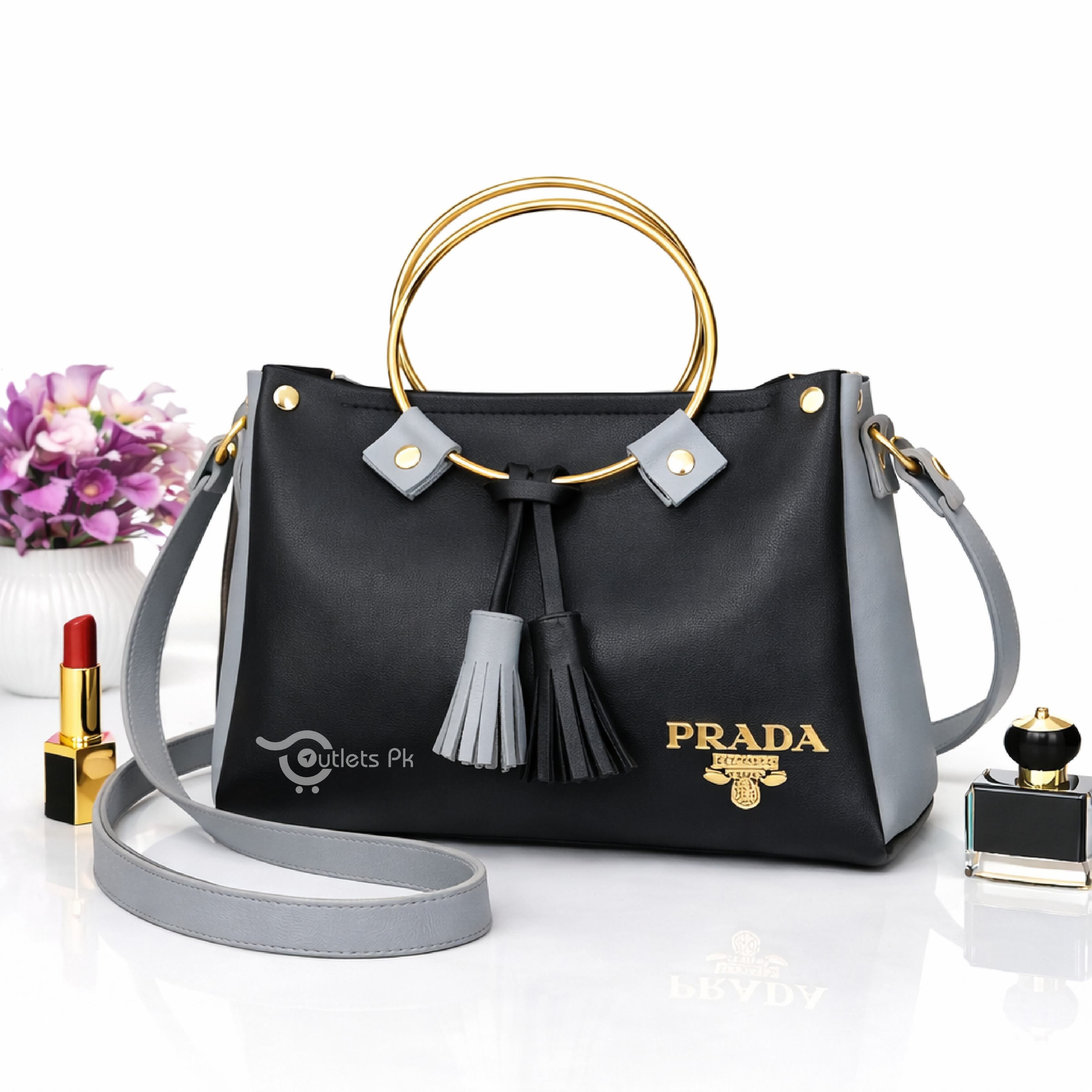 ROUND HANDLE – BLACK & GREY