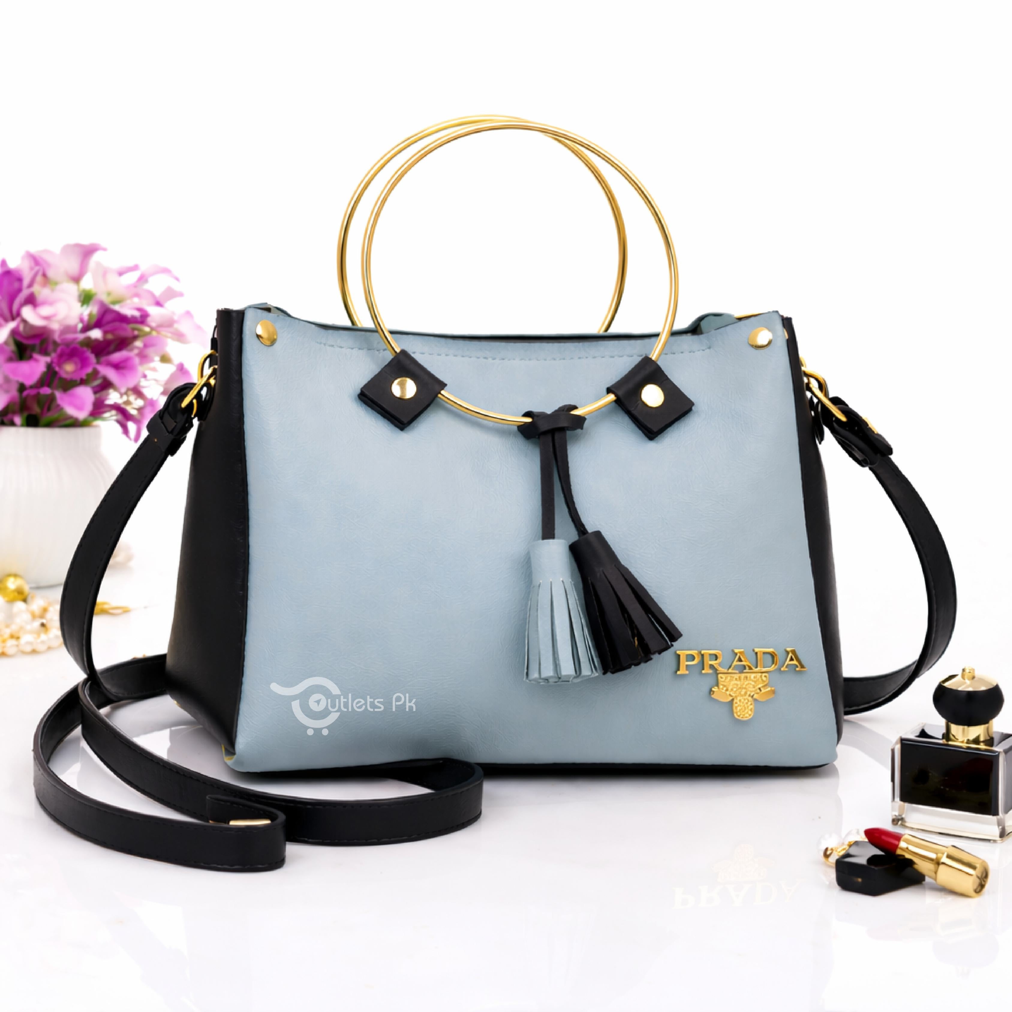 ROUND HANDLE – GREY & BLACK