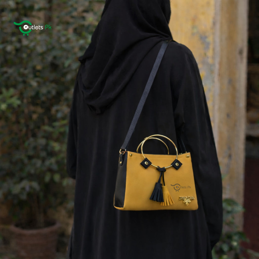 ROUND HANDLE – YELLOW & BLACK