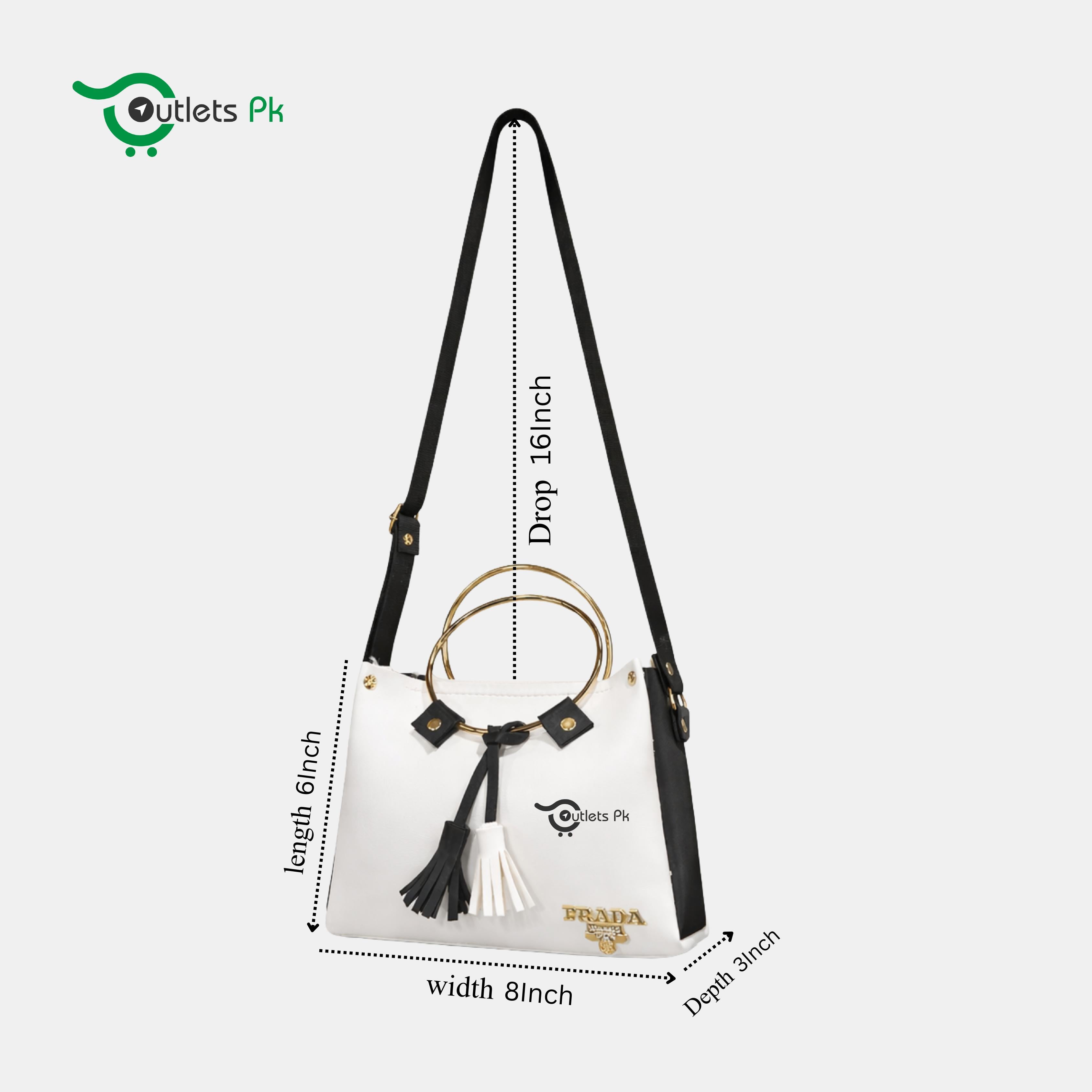 ROUND HANDLE – WHITE & BLACK